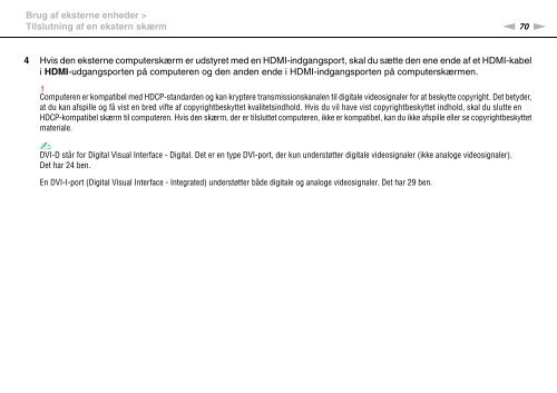 Sony VGN-FW41E - VGN-FW41E Mode d'emploi Danois