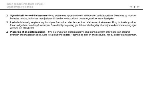 Sony VGN-FW41E - VGN-FW41E Mode d'emploi Danois