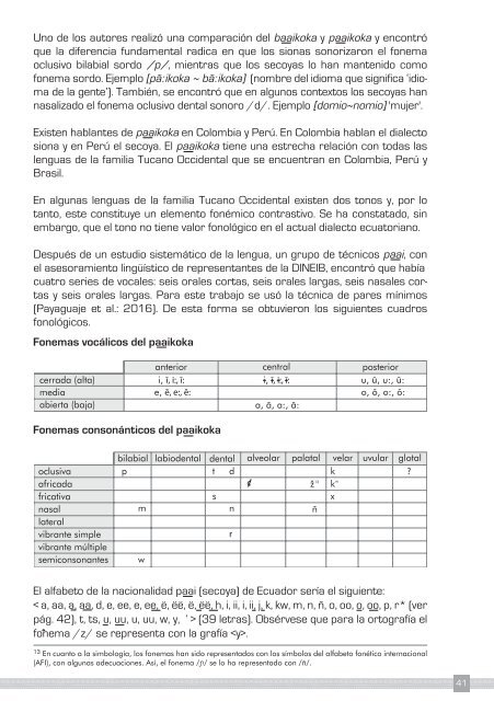 PERFILES DE LAS LENGUAS Y SABERES DEL ECUADOR