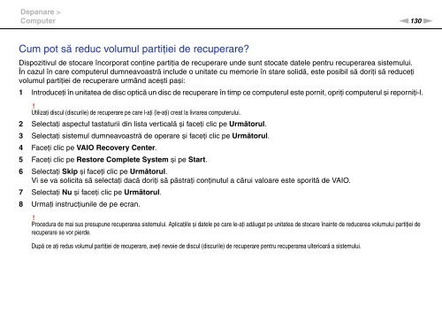 Sony VGN-FW41E - VGN-FW41E Mode d'emploi Roumain