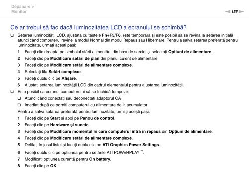 Sony VGN-FW41E - VGN-FW41E Mode d'emploi Roumain