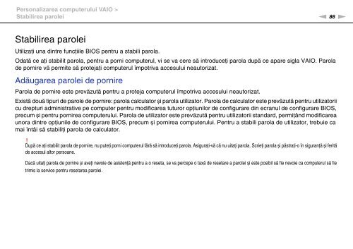 Sony VGN-FW41E - VGN-FW41E Mode d'emploi Roumain