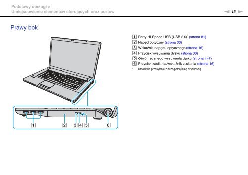 Sony VGN-FW41E - VGN-FW41E Mode d'emploi Polonais