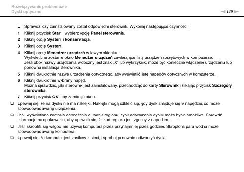 Sony VGN-FW41E - VGN-FW41E Mode d'emploi Polonais