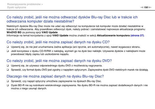 Sony VGN-FW41E - VGN-FW41E Mode d'emploi Polonais