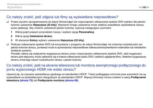 Sony VGN-FW41E - VGN-FW41E Mode d'emploi Polonais