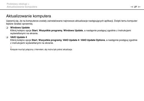 Sony VGN-FW41E - VGN-FW41E Mode d'emploi Polonais