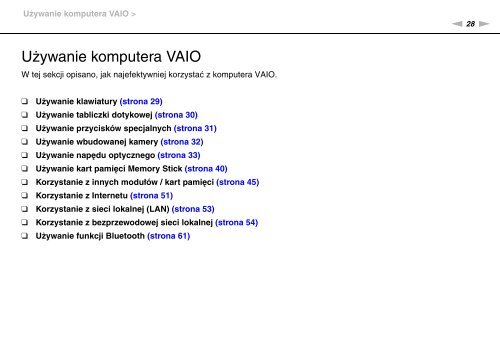 Sony VGN-FW41E - VGN-FW41E Mode d'emploi Polonais