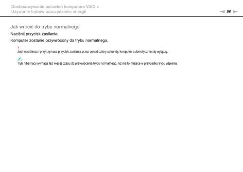 Sony VGN-FW41E - VGN-FW41E Mode d'emploi Polonais