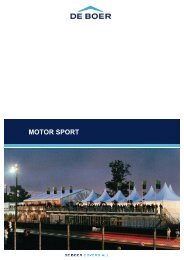 Motorsport events brochure (pdf) - De Boer