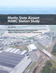 Martin State Airport MARC Station Study - Maryland Department of ...
