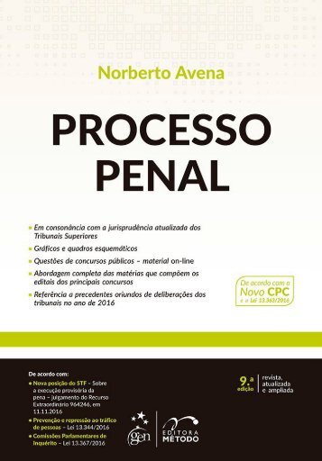 Proc. Penal -  Norberto Avena - 2017