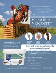 SOUNd HORSE ViScOSity JOiNt FlUid SUPPlEMENt - Herbsmith