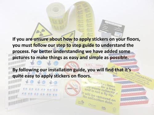How to Install Stickers on Floors
