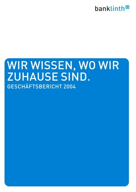 Bank Linth (PDF) - Nicole Müller. Denken und Schreiben