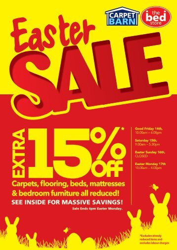 Carpet Barn easter sale online brochure ƒ