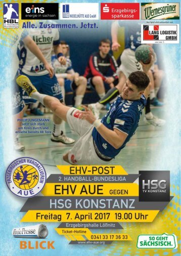 EHV Post: EHV Aue gegen HSG Konstanz