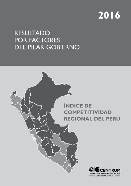 Libro Índice de Competitividad Regional del Perú 2016