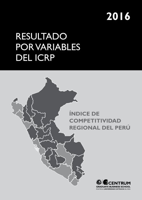 Libro Índice de Competitividad Regional del Perú 2016