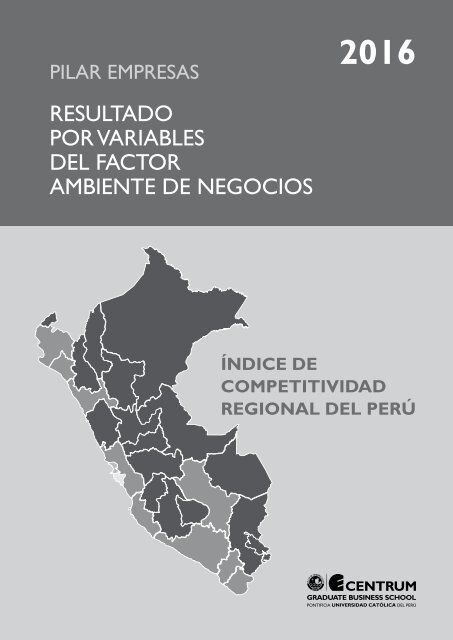 Libro Índice de Competitividad Regional del Perú 2016