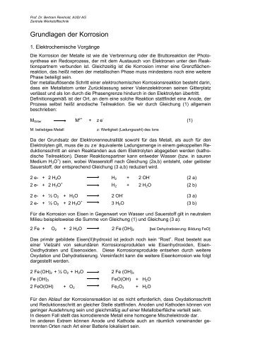 "Grundlagen der Korrosion" (pdf-Datei)