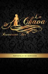 PORTAFOLIO DE SERVICIOS LA CHAVA 