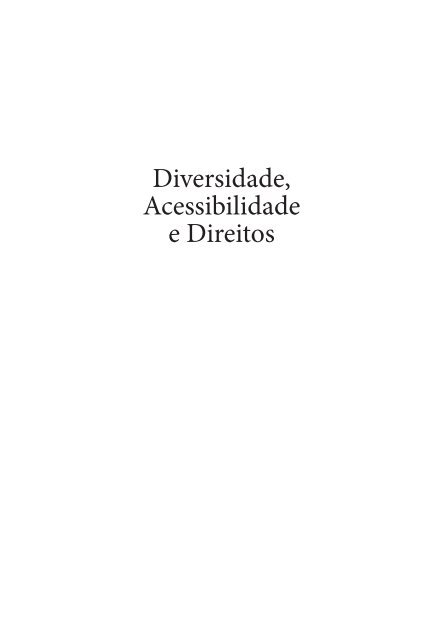 Diversidade Acessibilidade e Direitos