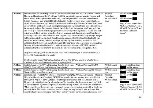 Review of the Tsunami Evacuation 2017