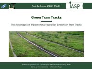 Green tram tracks: the advantages of implementing ... - urban track