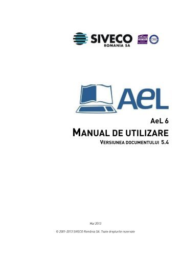 AeL - Manual de utilizare Ael 6 v5.4