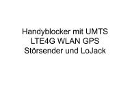 Handy Jammer Störsender und GPS WiFi LoJack