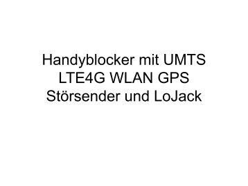 Handy Jammer Störsender und GPS WiFi LoJack