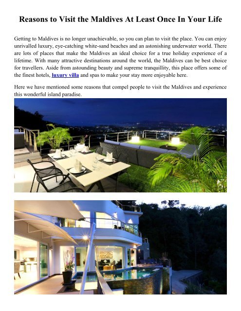 Luxury Villa Asia