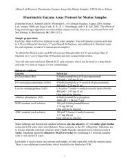 Fluorimetric Enzyme Assay Protocol for Marine ... - The Allison Lab