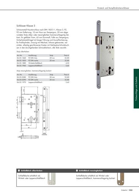 Schössmetall Gesamtkatalog Türbeschläge