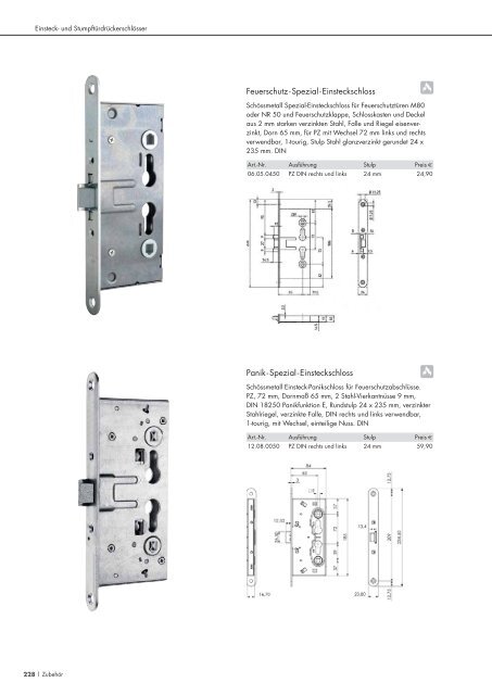 Schössmetall Gesamtkatalog Türbeschläge