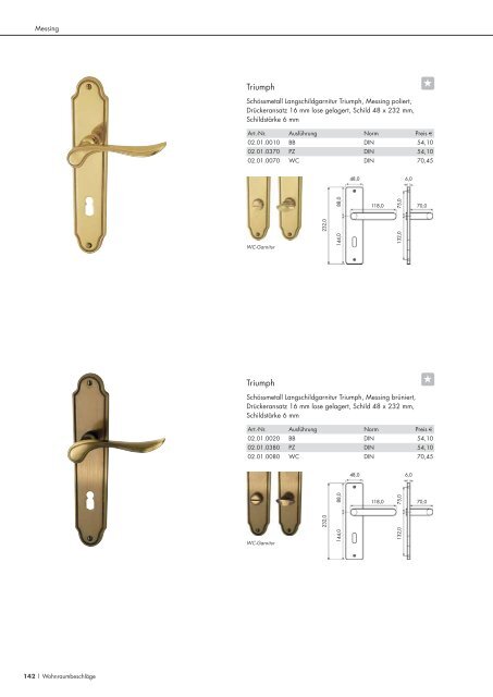 Schössmetall Gesamtkatalog Türbeschläge