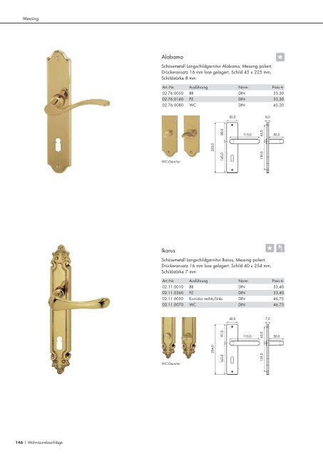 Schössmetall Gesamtkatalog Türbeschläge