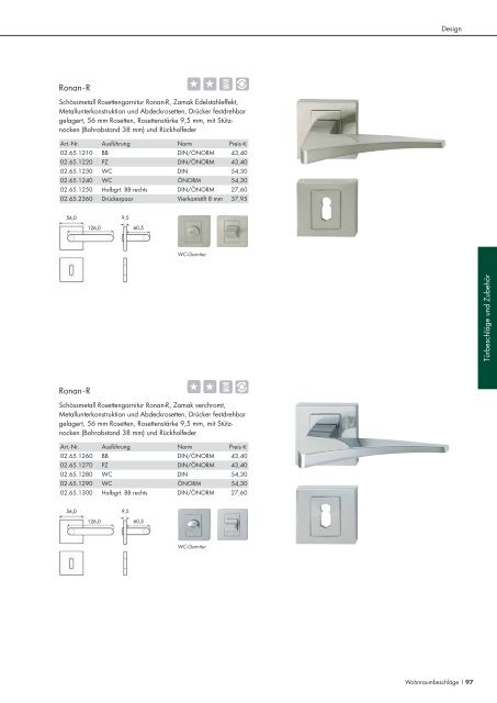 Schössmetall Gesamtkatalog Türbeschläge