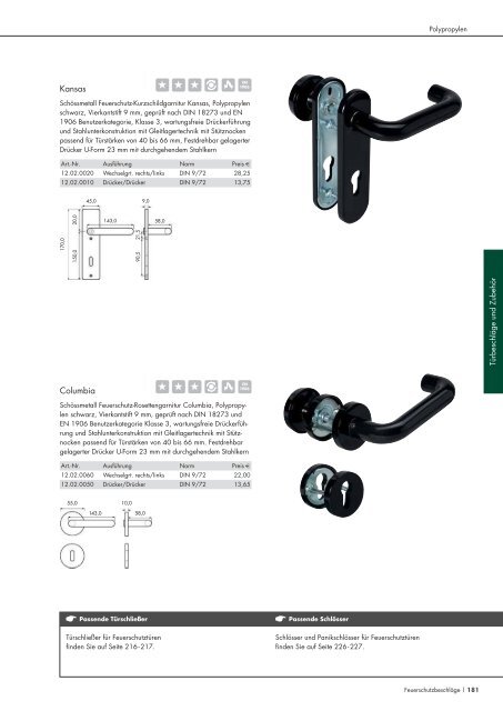 Schössmetall Gesamtkatalog Türbeschläge