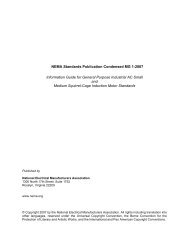 NEMA Standards Publication Condensed MG 1-2007