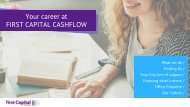 Your Career at First Capital Cashflow sales
