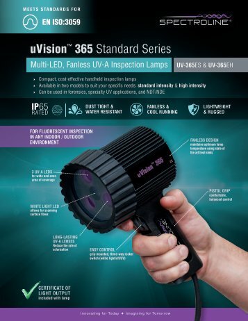 uV-365ES Wavelength Flyer