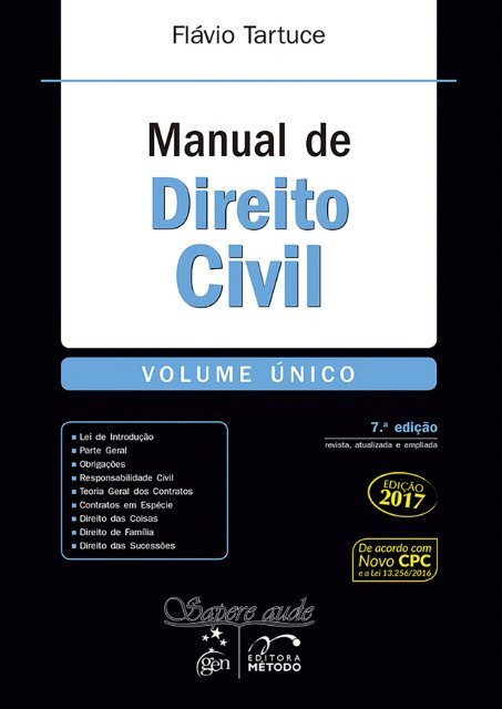 Manual de Direito Civil - Flávio Tartuce - 7ª Ed. - 2017 [materialcursoseconcursos.blogspot.com.br]