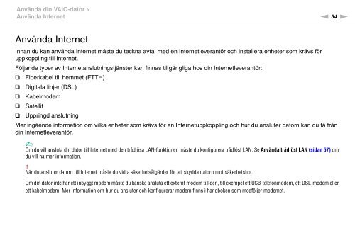 Sony VGN-Z51MG - VGN-Z51MG Mode d'emploi Su&eacute;dois