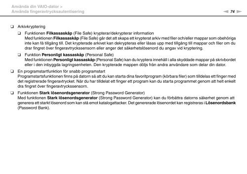 Sony VGN-Z51MG - VGN-Z51MG Mode d'emploi Su&eacute;dois