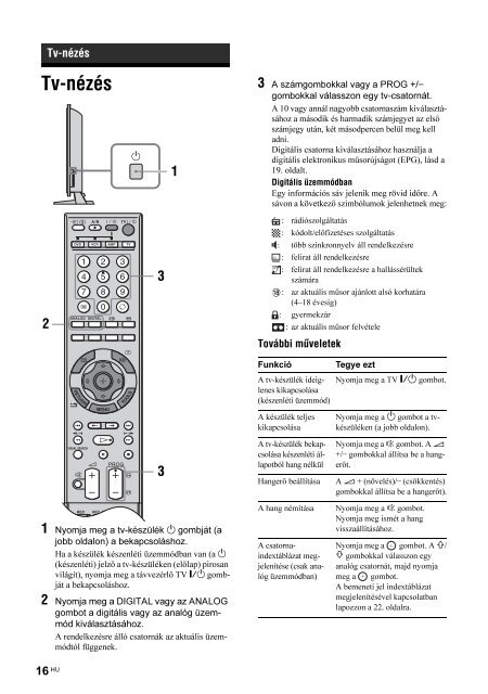 Sony KDL-46X2000 - KDL-46X2000 Istruzioni per l'uso Ungherese