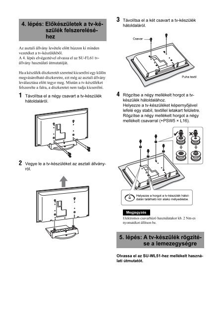 Sony KDL-46X2000 - KDL-46X2000 Istruzioni per l'uso Ungherese