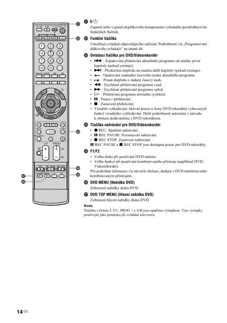 Sony KDL-46X2000 - KDL-46X2000 Istruzioni per l'uso Ceco