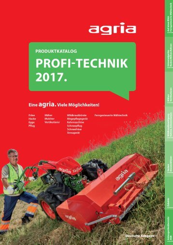 Agria Produktkatalog D 2017 992250 ohne Preise